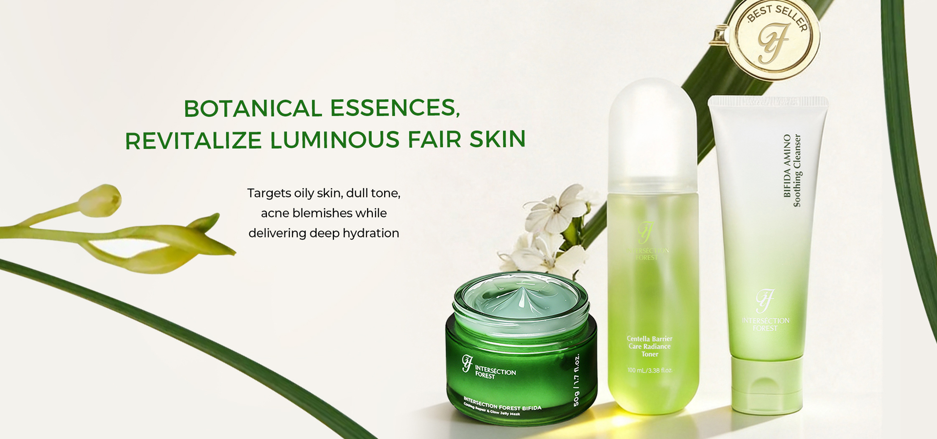Botanical skincare collection